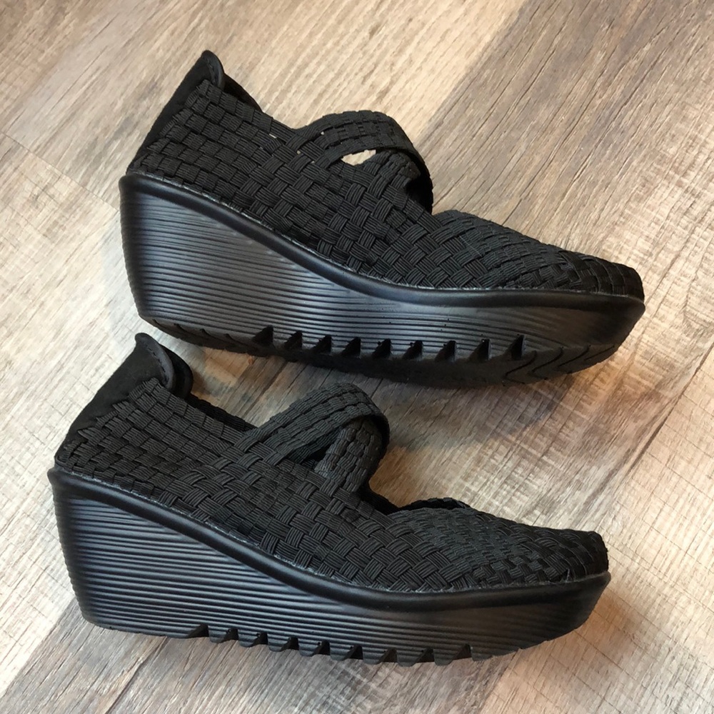 Bernie mev New York woven Mary janes slip on city wall shoes